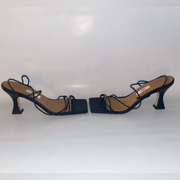 MIISTA London Kitten Heel Black Strappy Sandal SZ 9 NWB - Picture 7 of 12